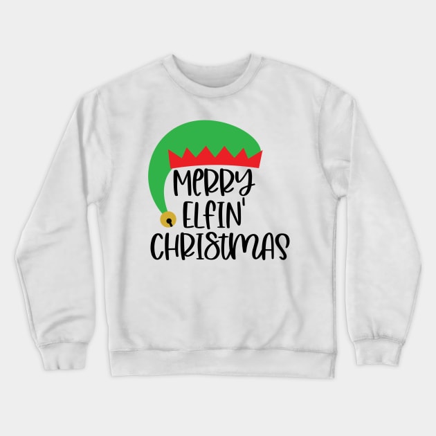 Merry Elfin Christmas Crewneck Sweatshirt by The Studio Style